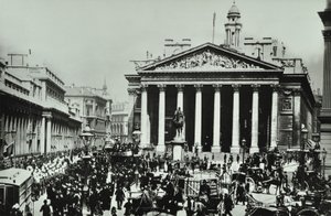 Bank of England, Threadneedle Street, City of London, 1890 by English Photographer