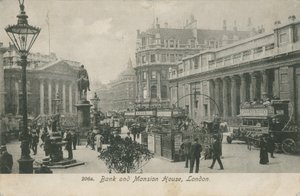Bank and Mansion House, London by English Photographer