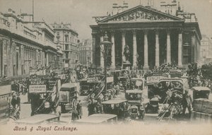 Bank and Royal Exchange, London by English Photographer
