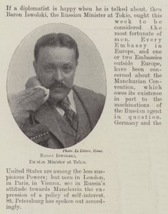 Baron Iswolski, Russian Minister at Tokio by English Photographer