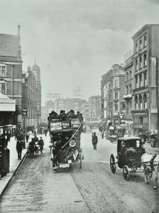 Bishopsgate: north from Liverpool Street, London, 1890 by English Photographer