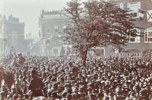 Blackwall Tunnel: Crowds at the Ceremonial Opening, 1897 by English Photographer