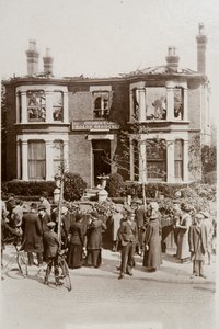 Boarding house on Cromwell Road damaged in a Zeppelin raid on Southend, Essex by English Photographer