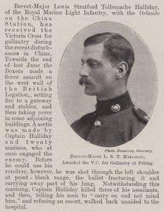 Brevet-Major L S T Halliday, awarded the VC for Gallantry at Peking