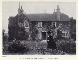C M Yonge in Her Garden at Elderfield by English Photographer