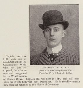 Captain A Hill, MP by English Photographer