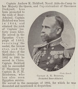 Captain A. K. Bickford, Promoted Rear-Admiral by English Photographer