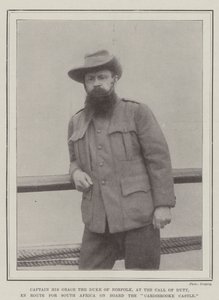 Captain His Grace the Duke of Norfolk, at the Call of Duty, en route for South Africa on Board the Carisbrooke Castle by English Photographer
