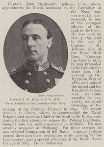 Captain J R Jellicoe, CB, RN, Naval Assistant to the Controller of the Navy by English Photographer
