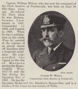 Captain W Wilson, commanding Fleet Reserve at Portsmouth by English Photographer