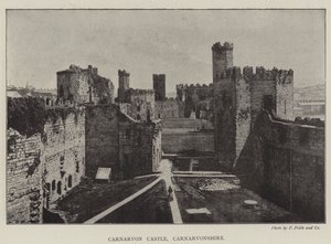 Carnarvon Castle, Carnarvonshire by English Photographer