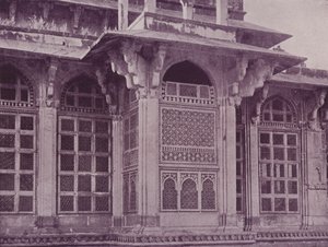 Carved Fretwork Window, Gwalior by English Photographer