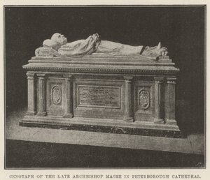 Cenotaph of the late Archbishop Magee in Peterborough Cathedral by English Photographer