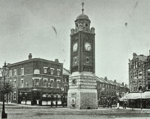 Clock Tower, The Broadway, Crouch End, 1890