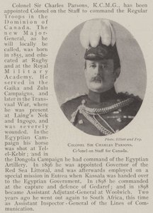 Colonel Sir Charles Parsons, Colonel on Staff for Canada by English Photographer
