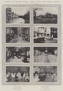 Combating the Smallpox Epidemic, Scenes at Gore Farm Hospital, Dartford by English Photographer