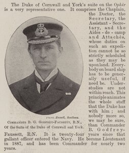 Commander B G Godfrey-Faussett, RN, of the Suite of the Duke of Cornwall and York by English Photographer