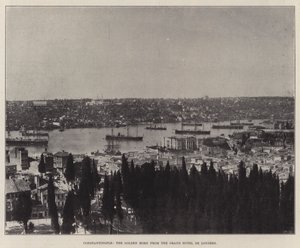 Constantinople, the Golden Horn from the Grand Hotel de Londres by English Photographer