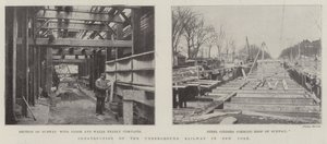 Construction of the Underground Railway in New York by English Photographer