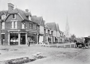 Corner of Chase Side and Chase Green Avenue, c.1890 (photo) by English Photographer