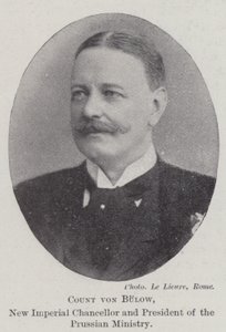 Count von Bulow, New Imperial Chancellor and President of the Prussian Ministry by English Photographer