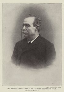 Don Antonio Canovas del Castillo, Prime Minister of Spain, Assassinated 8 August by English Photographer