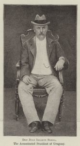 Don Juan Idiarte Borda, the Assassinated President of Uruguay by English Photographer