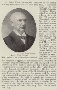 Dr J Ward Cousins, New President of the British Medical Association by English Photographer