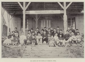 Dr. Landis and his School at Chemulpo, Korea by English Photographer
