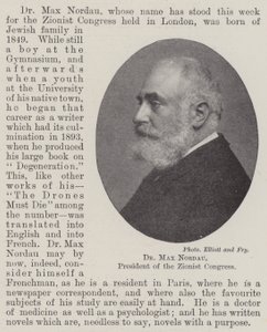 Dr Max Nordau, President of the Zionist Congress by English Photographer