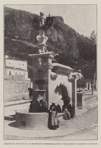 Drinking-Fountain at Mentone Commemorating the Queen