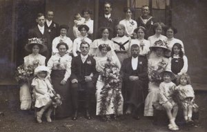 Edwardian Wedding Photograph, c.1910 by English Photographer