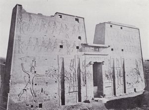 Egypt: Pylon of the Temple of Edfu by English Photographer