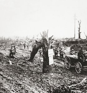 Engineers Repair Light Railways Near Hangard, Damaged by Shell Fire During the Struggle for Amiens, 1918 by English Photographer