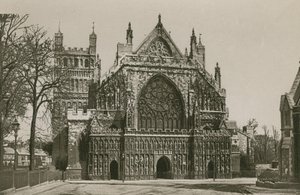 Exeter Cathedral, West Front by English Photographer