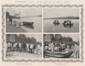 Extemporising a Boat, Method practised by German Cavalry