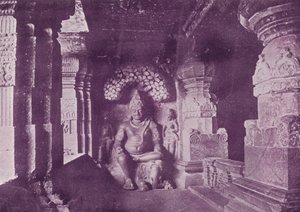 Figure of Indra, Ellora Caves
