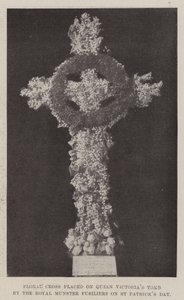 Floral Cross Placed on Queen Victoria