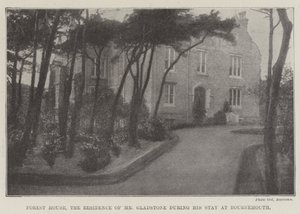 Forest House, the Residence of Mr Gladstone during his Stay at Bournemouth by English Photographer