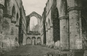Fountains Abbey, Nave, Looking West by English Photographer