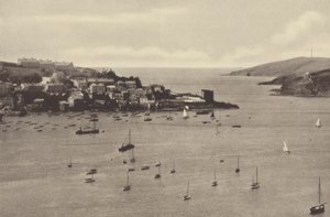 Fowey, Battery and Polruan Tower by English Photographer