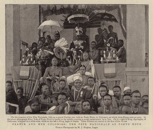 France and Her Colonies, the Fete Nationale at Porto Novo by English Photographer