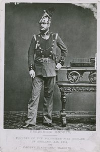 Frederick Hodges, founder of the Volunteer Fire Brigade of England by English Photographer