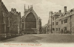 Front Quad, Merton College, Oxford, Oxfordshire