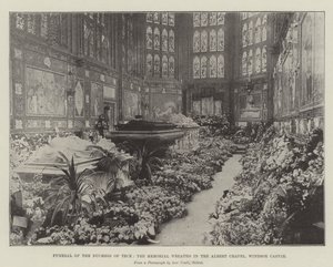 Funeral of the Duchess of Teck, the Memorial Wreaths in the Albert Chapel, Windsor Castle by English Photographer
