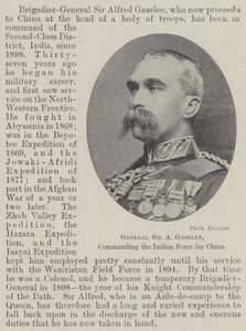 General Sir A Gaselee, Commanding the Indian Force for China by English Photographer