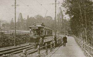 General View of the Electric Railway at Alexandra Palace by English Photographer