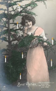 Girl and Christmas Tree