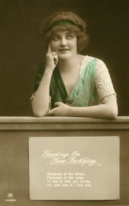 Glamour postcard by English Photographer