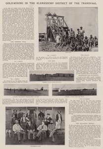 Gold-Mining in the Klerksdorp District of the Transvaal by English Photographer